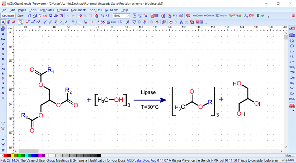 Reaction Scheme - Biodiesel Synthesis