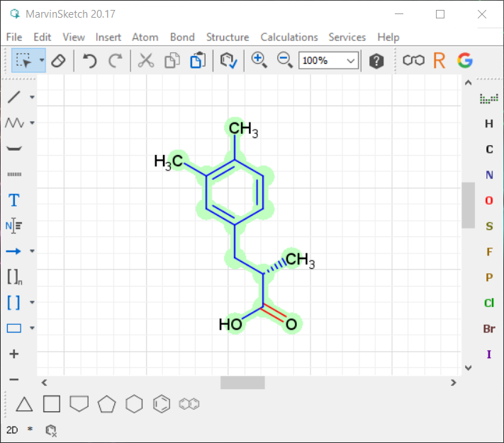 Drawing Chemical Structures with Marvin Sketch